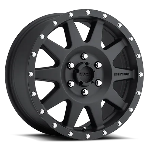 Aluminum Wheels 17x8.5 The Standard MR301 Bolt Pattern 6 On 139.7 Offset 0 Lip Size 2.76 Matte Black MB Method product image
