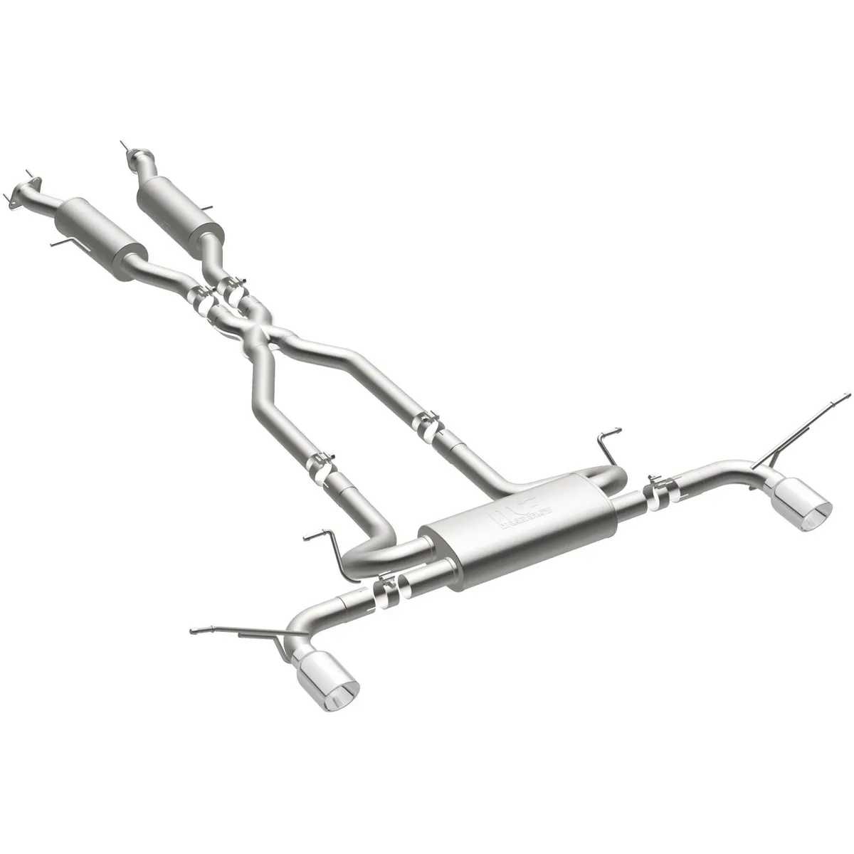 2011-2016 Jeep Grand Cherokee V8 5.7L/V6 3.6L Exhaust Cat-Back Stainless Steel with a Black Coat finish product image