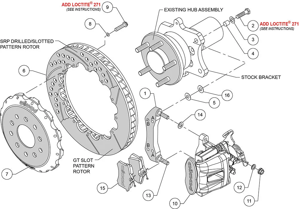 1994 - 2004 Ford Combination Parking Brake Caliper Rear Brake Kit - 140-10158 product image
