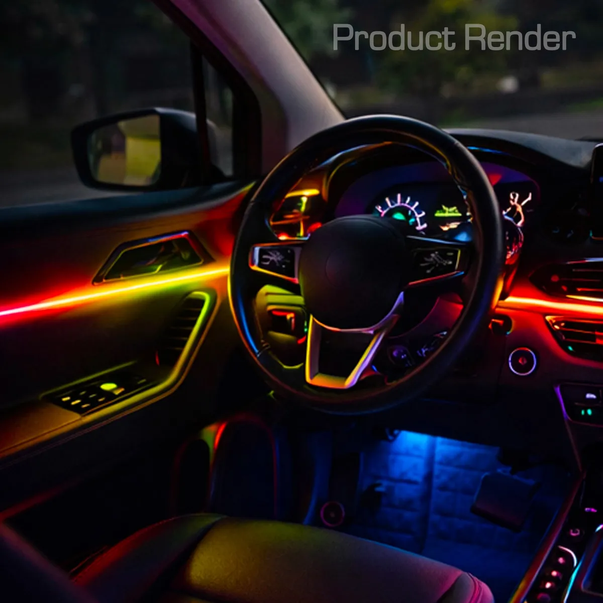 Oracle Lighting Dynamic ColorSHIFT 18 Piece Universal Full LED Interior Dash Board Kit 4240-332 product image