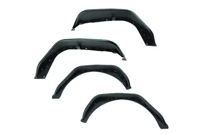 Rugged Ridge (Kit) HD Steel Tube Fenders Full Set Blk; 1819 Jl