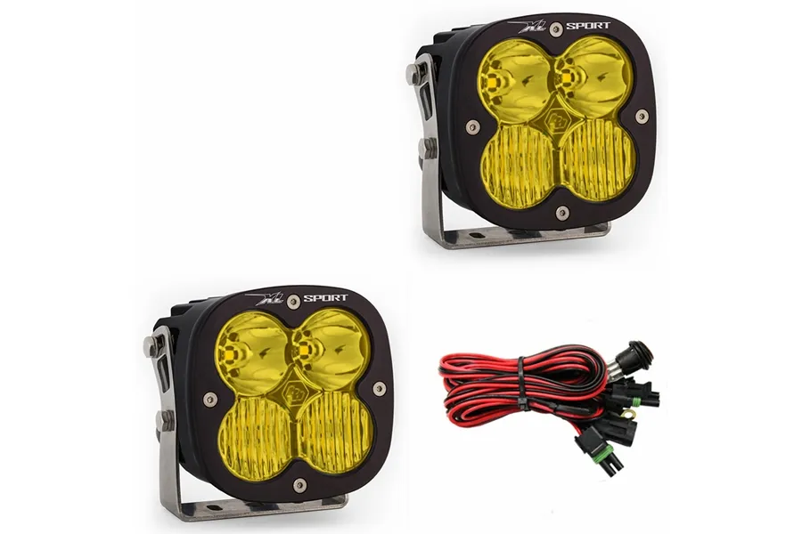 LED Light Pods Baja Amber Lens Driving Combo Pattern Pair XL Sport Series Baja Designs product image