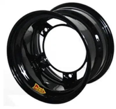 Aero Race Wheels 15X8 Wide 5 Black 4.5in BS