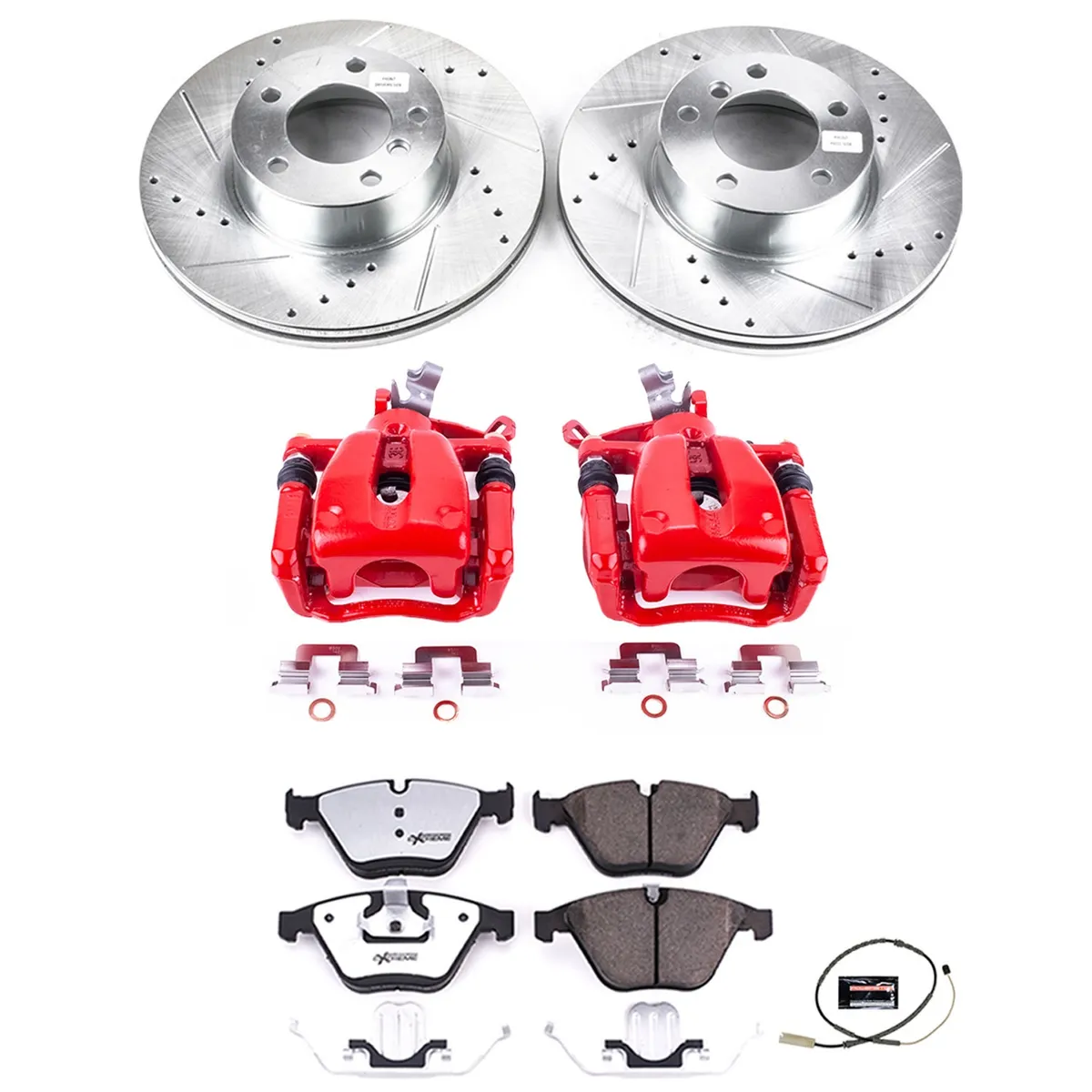 Z26 Street Warrior Upgrade Kit: Drilled/Slotted Rotors; Carbon-Fiber Ceramic Pads; Pad Sensors; Powder Coated Calipers product image