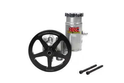 KRC Power Steering P/S Pump Elite w/ 6in V- Belt Pulley w/Reservoir