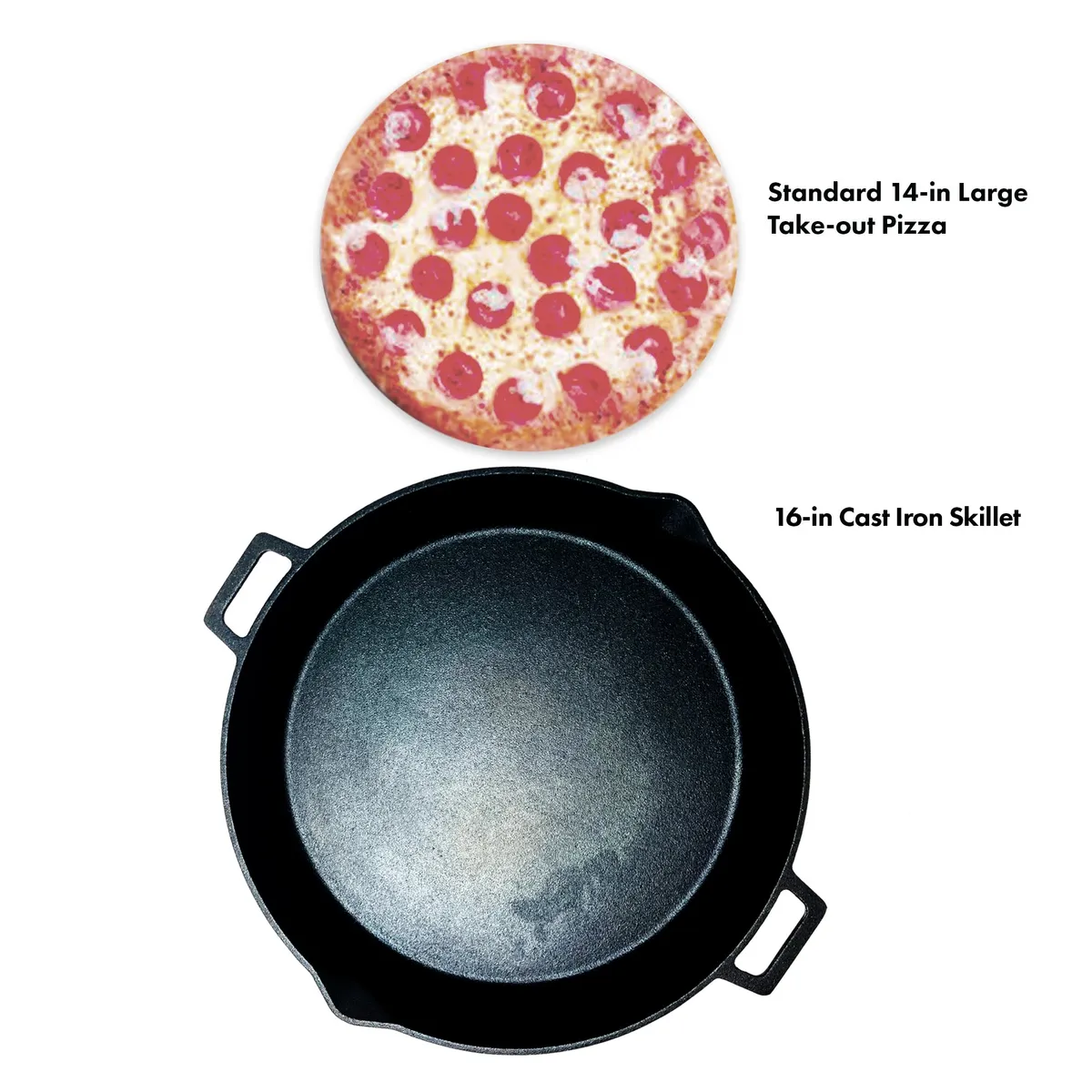 16-in Cast Iron Double-Handled Skillet product image