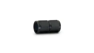 Vibrant Performance Female Straight Union Adapter Fitting; -6AN x -6AN; 6061 Aluminum; Black Anodized;