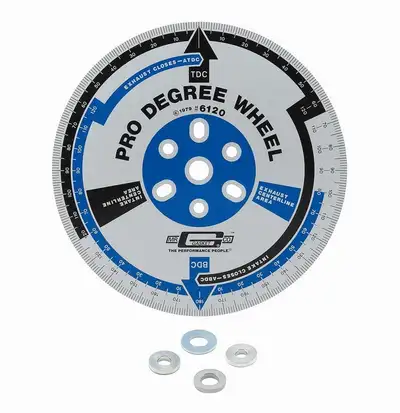 Mr Gasket Pro Degree Wheel 11in Diameter White