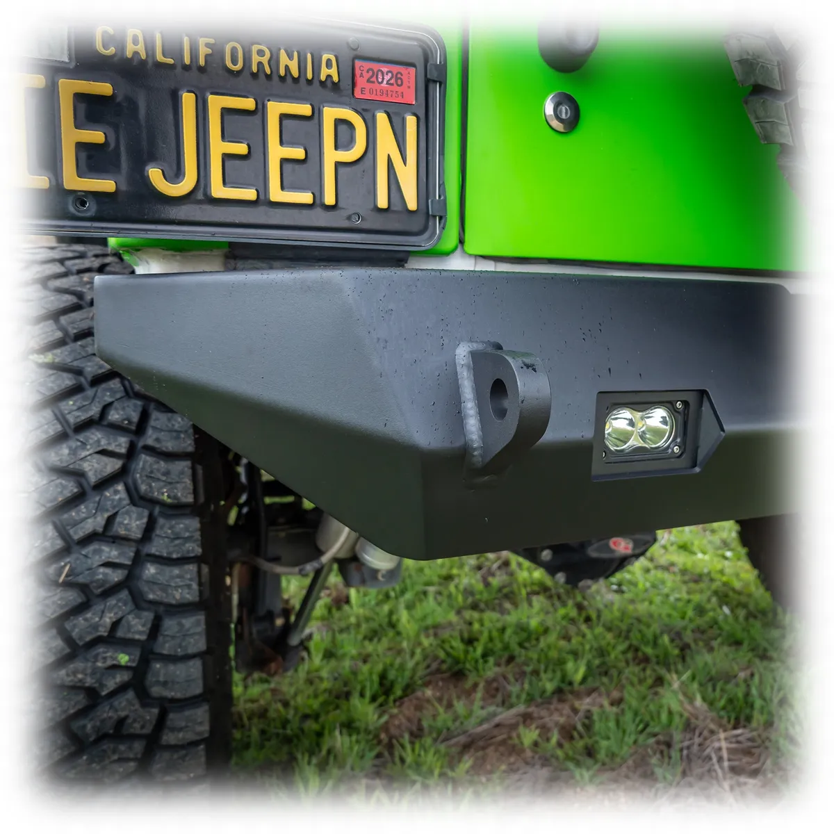 Jeep JL Rear Bumper with LED Pod Lights & Hitch Receiver | 2018–2025 product image