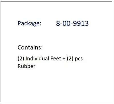 EXPOSED RACK 1.0in ss Feet