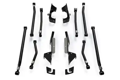 TeraFlex Jk / Jku 8arm Adjustable Alpine Long Flexarm & Bracket Kit (36 Lift)complete