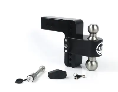 Weigh Safe Cerakote 180 Hitch Stainless Steel 6in Drop Hitch With 2.5in Shank (10k/18.5k Grwr) With Ws05