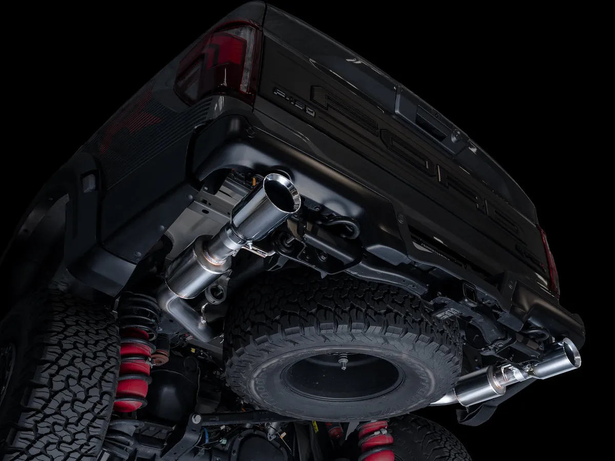 AWE SwitchPath™ Exhaust for Gen 3 Raptor R - Diamond Black Tips product image