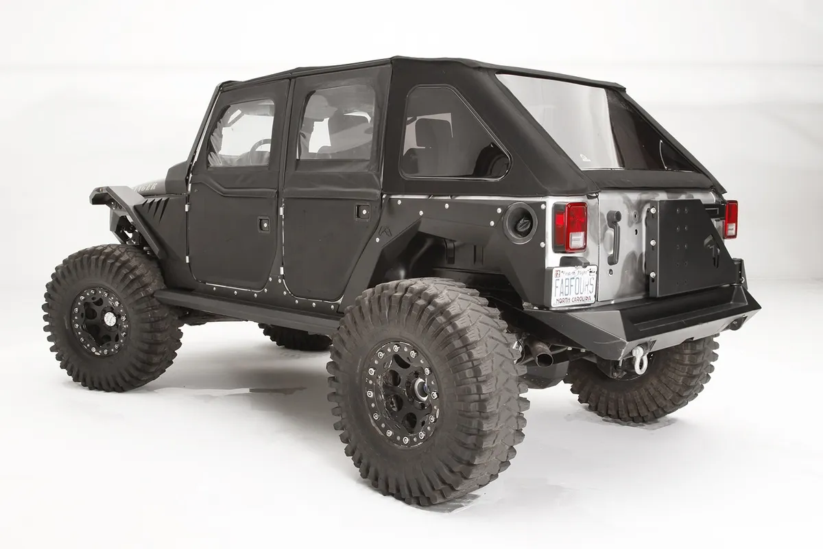 0718 Jeep Unlimited 4DR Rear Replacement Fender Matte Black product image