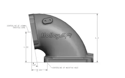 Synergy Manufacturing Intake Elbow gm ls 4500 Flange