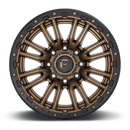 Aluminum Wheels 20X10 Rebel D681 8 On 170 Matte Bronze Black Bead Ring 125.1 Bore -18 Offset Fuel Off Road Wheels product image
