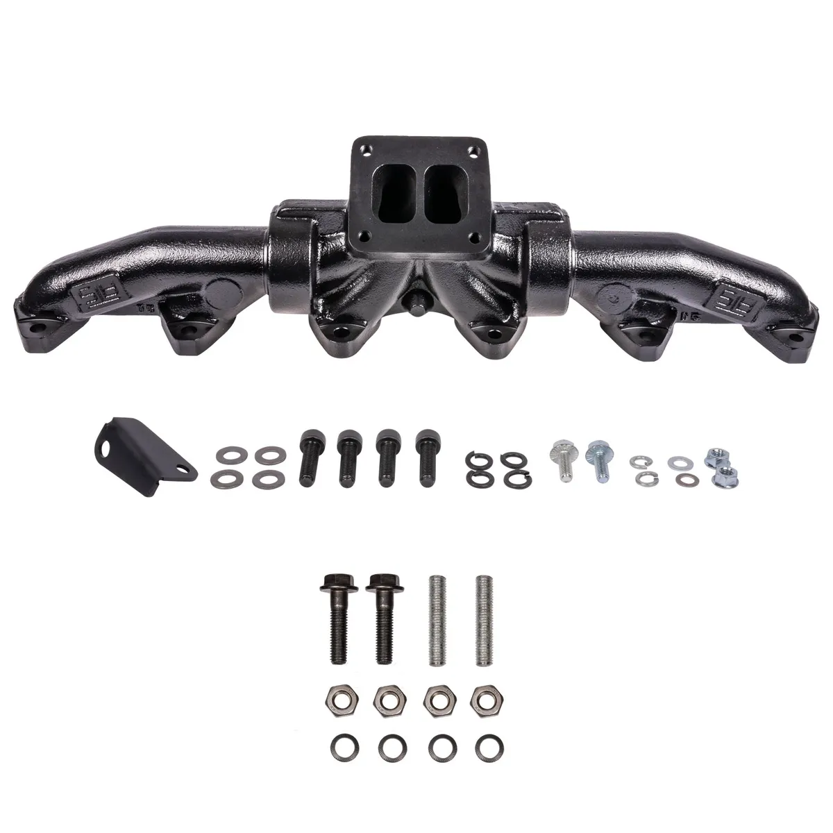 ATS Pulse Flow Exhaust Manifold Kit Fits 1994-2002 5.9L 12V 24V Cummins 3-Pc T4 With Optional Gaskets Premium Hardware product image