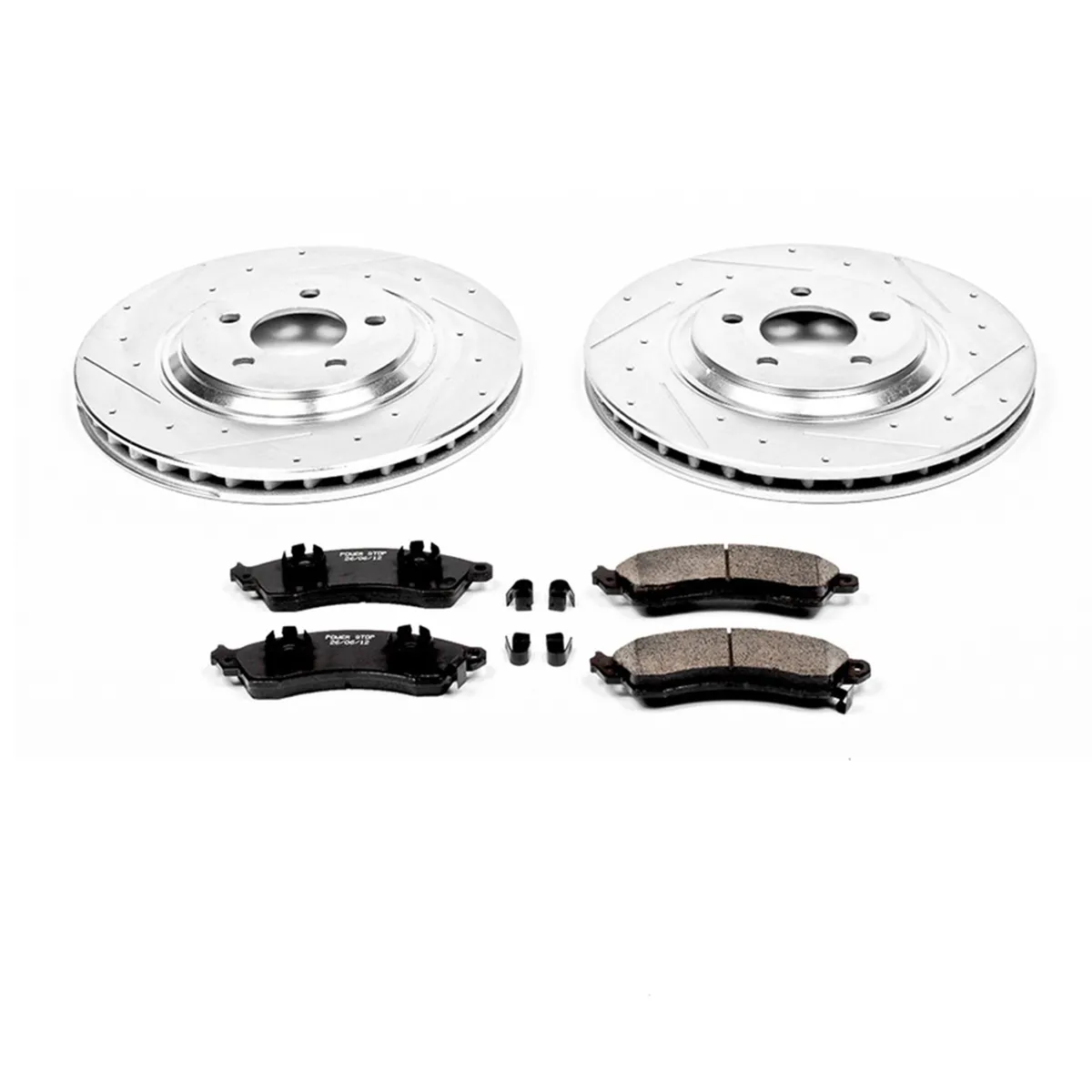Z23 Evolution Sport Upgrade Kit: Drilled/Slotted Rotors; Carbon-Fiber Ceramic Pads W/Hardware product image