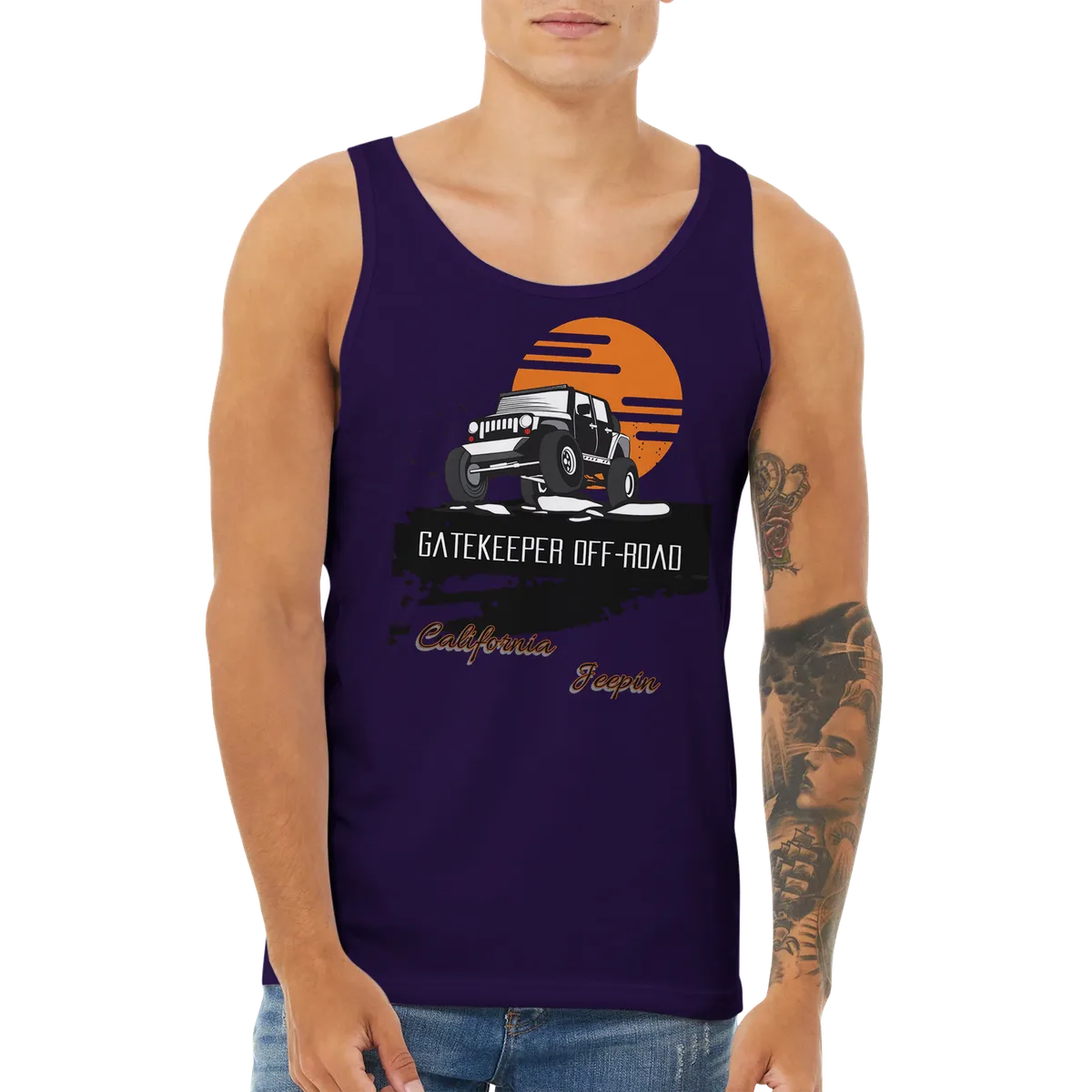 GateKeeper Cali Jeepin Premium Unisex Tank Top product image