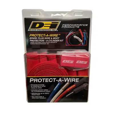 Design Engineering DEI 10722 Protect-A-Boot and Wire Kit Red 8 Cylinder 010722