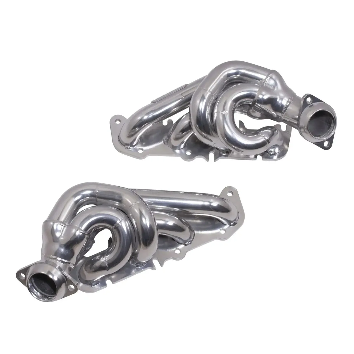 BBK Performance 2011-2014 Ford F150 Coyote 5.0 Truck 1-34 Shorty Tuned Length Headers - Polished Silver Ceramic