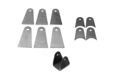 Steinjager Steinjäger Tabs and Clevises, Weld On 4 Link Tab and Clevis Kits 0.500 Bore 3.50 Axle Diameter 4 Axle Tabs 3.50 Inches Long 6 Flat Tabs 4.00 Inches Long 1 Clevis with 2.50 Inch Jaw