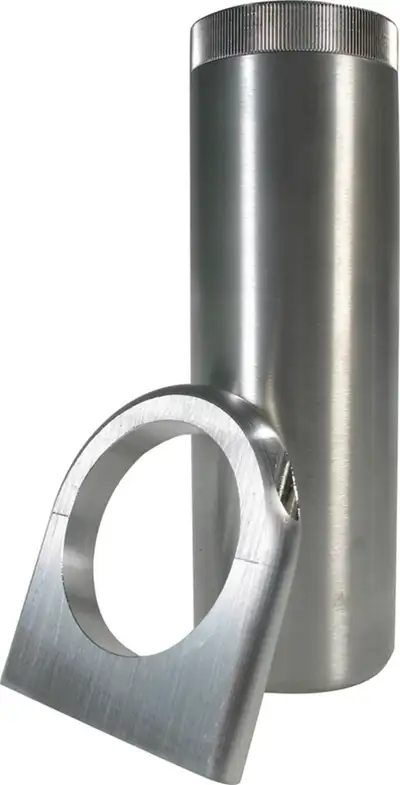 Borgeson Borgeson - Fluid Reservoir - P/N: 800601 - Remote mount power steering reservoir. Aluminum. Includes bracket and hardware.