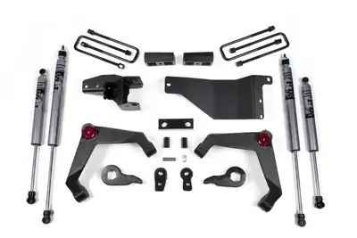 Zone Offroad 2001-2010 Chevy/GMC 2500 HD 3 Suspension Lift Kit Rear Block - Fox 2.0 Adventure Series Shocks
