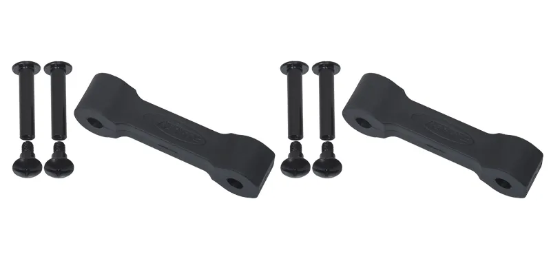 Jeep JK Replacement Hood Catch Rubbers Pair 07-18 Wrangler JK Textured Black Kentrol product image