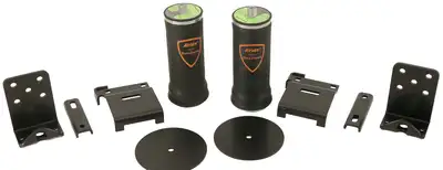 Ridetech Air Over Leaf W/ 2000 LbCapacity For 2 -2.5 Inch Wide Leaf Spring W/ Under Frame Upper Mount Universal Fit 4 Inch Diameter 7076 Air Springs Brackets And Hardware Ridetech