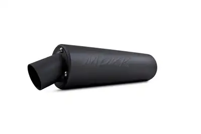 MBRP Exhaust Utility Muffler; Black; 1.25 in. Inlet; 3.5 in. Diameter Body; Chambered Muffler;