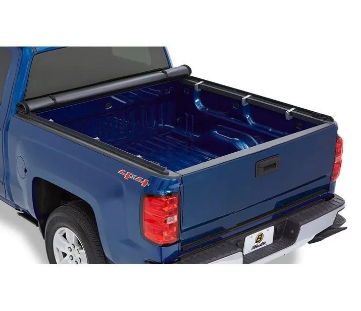 EZ-Roll Soft Tonneau Cover For Nissan 2005-2024 Frontier 5.0 Foot Black Tailgate Spoiler Not Included Bestop product image