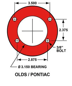 1964 - 1974 Buick, Chevrolet, Oldsmobile, Pontiac AERO4 Big Brake Rear Parking Brake Kit - 140-10953 product image
