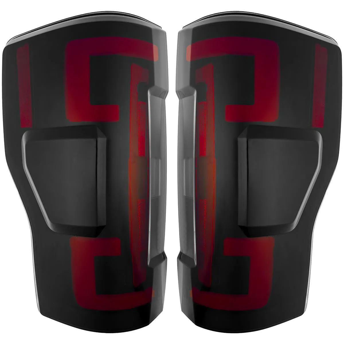 Ford Superduty F250 350 450 550 20-22 Replaces OEM LED Style Tail Lights With Blis Blind Spot Warning System Oled Tail Lights - Red Lens product image