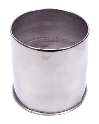 Gorilla Push Through Hub Cover Open End 4.25 OD Polished Stainless Steel Bulk HC204SS