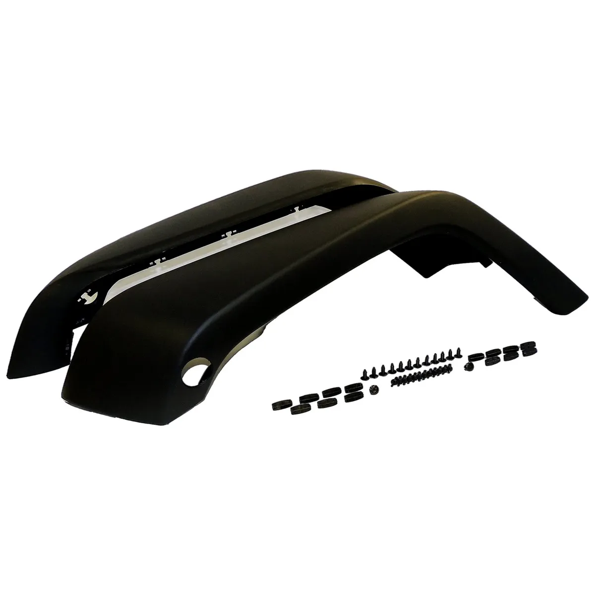 Fender Flare Kit; Incl. 4 Black Textured Flares/Retainers/Rivets; product image