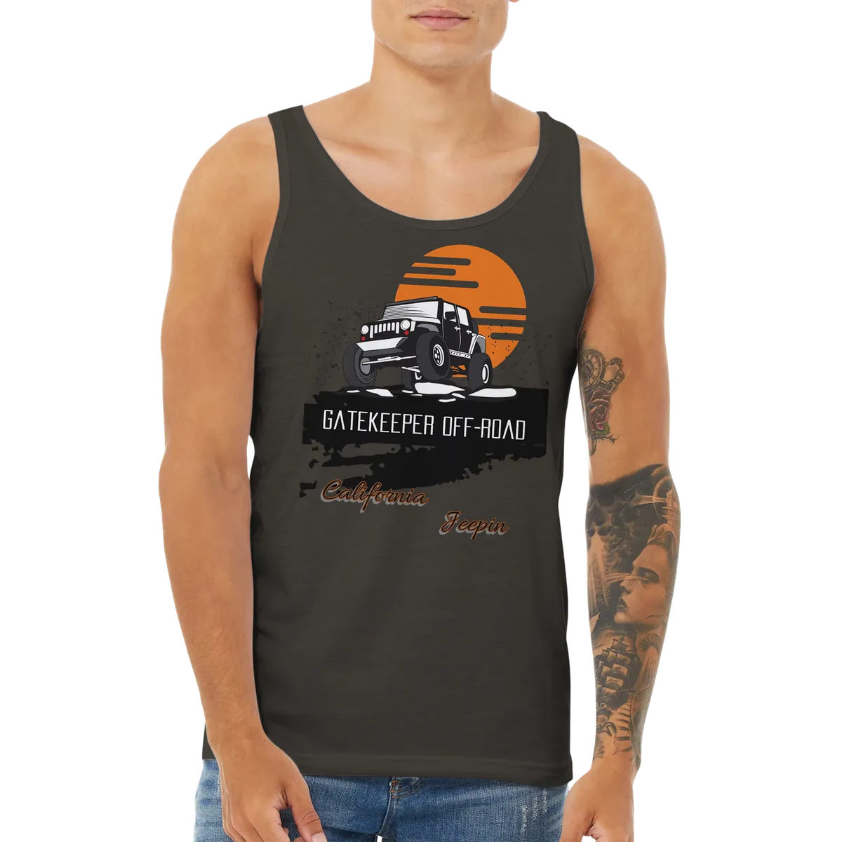 GateKeeper Cali Jeepin Premium Unisex Tank Top product image