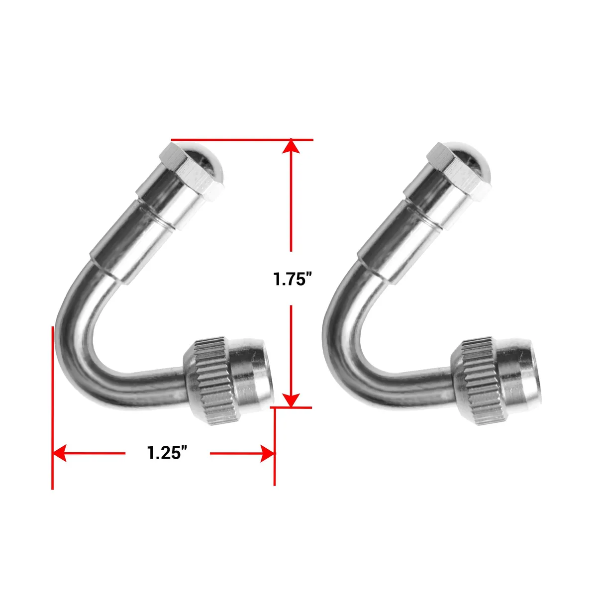 Pacific Dualies 2pc 135deg Vlv Extn Kit