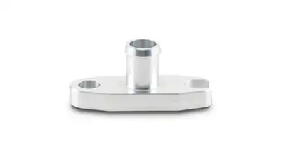 Vibrant Performance Oil Drain Flange; 0.625 in. Port Type; 2 in. Bolt Hole Center To Center; For T3/T4 And GT40/GT55 Turbos; Male Neck;