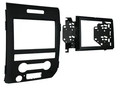 Metra Electronics TURBOKits; Radio Installation Kit; Incl. Instructions/Hardware; For Double DIN/Two Single DIN; High-Grade ABS Plastic; Black;
