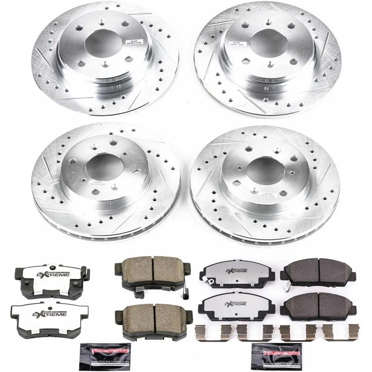 Z26 Street Warrior Upgrade Kit: Drilled/Slotted Rotors; Carbon-Fiber Ceramic Pads W/Hardware product image