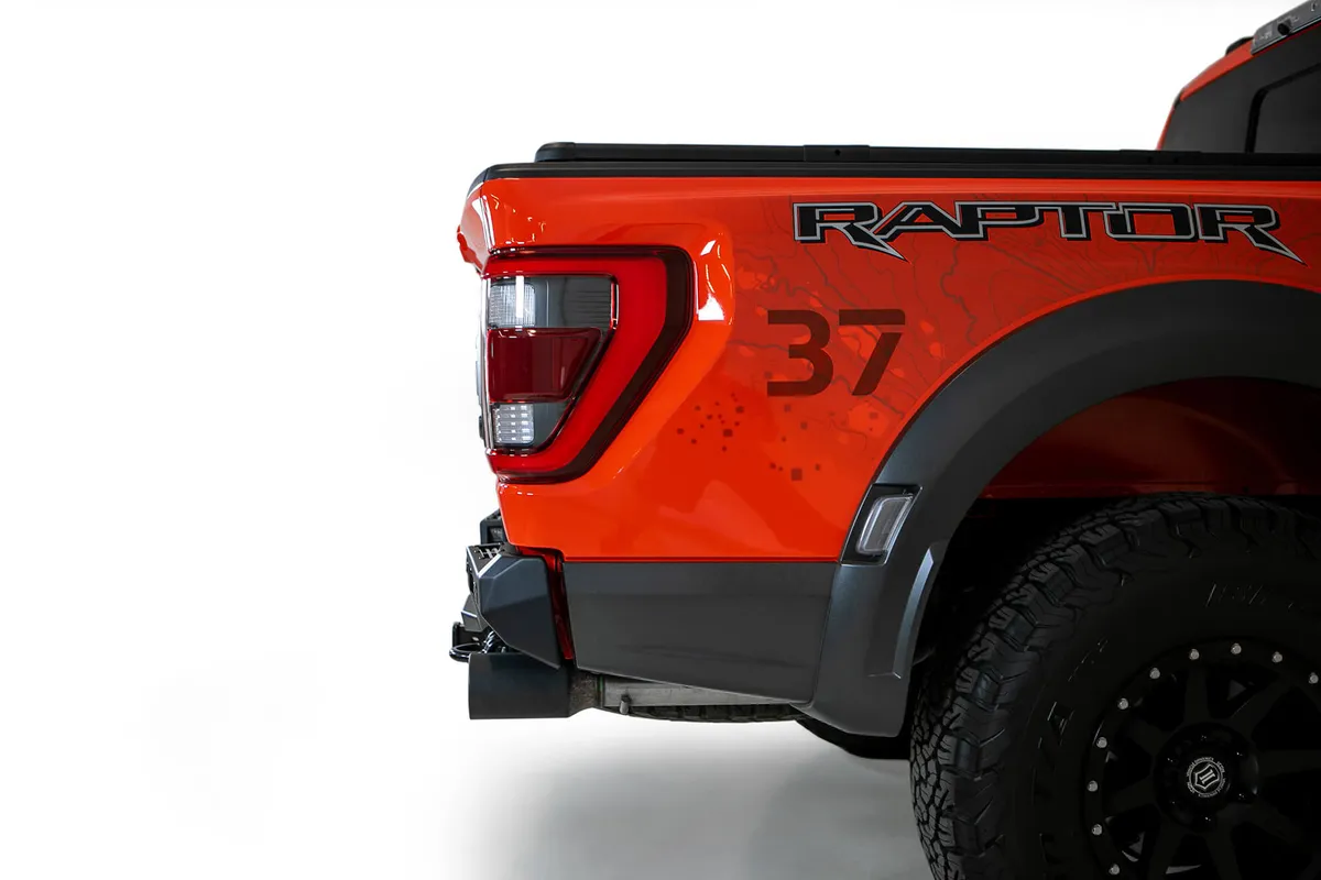 21c F150 Raptor Bomber Rear Bumper Black (Mounts For 2 Cube Lights) Sensor Cutouts product image