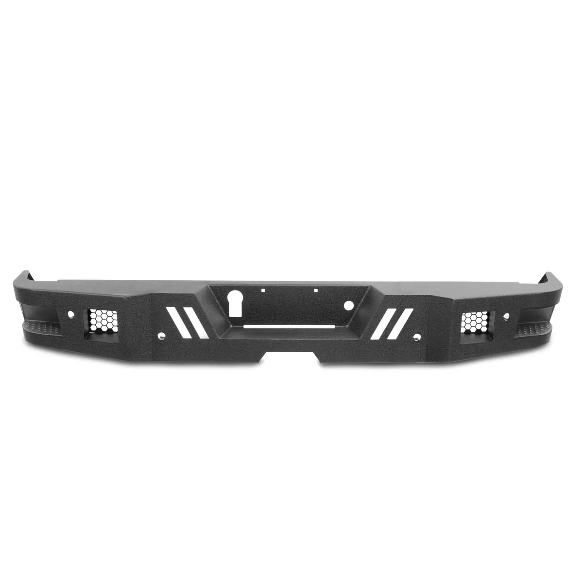 ECO-Series Rear Bumper; 1/8 in. Steel Plate; Textured Black; product image