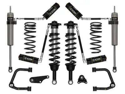 ICON Vehicle Dynamics ICON 2024-2025 Toyota Tacoma 1.25-3" Lift, Stage 4 Suspension System, Tubular, Triple Rate Rear Springs