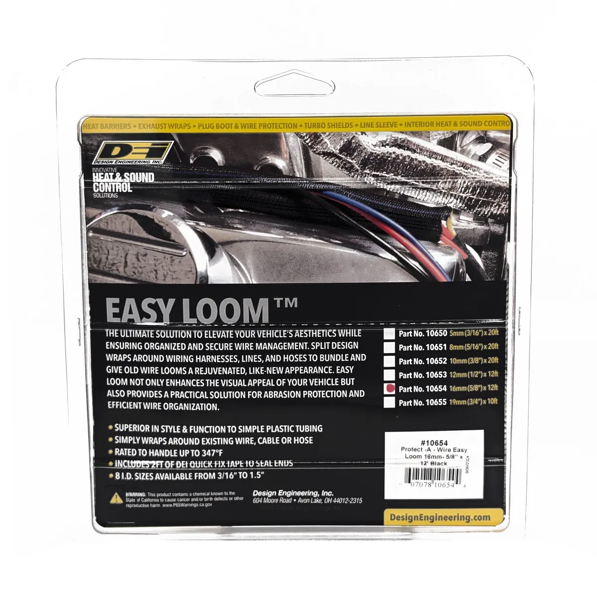 DEI 10654 Easy Loom Split Wire Sleeve 0.625 x 12' 010654 product image