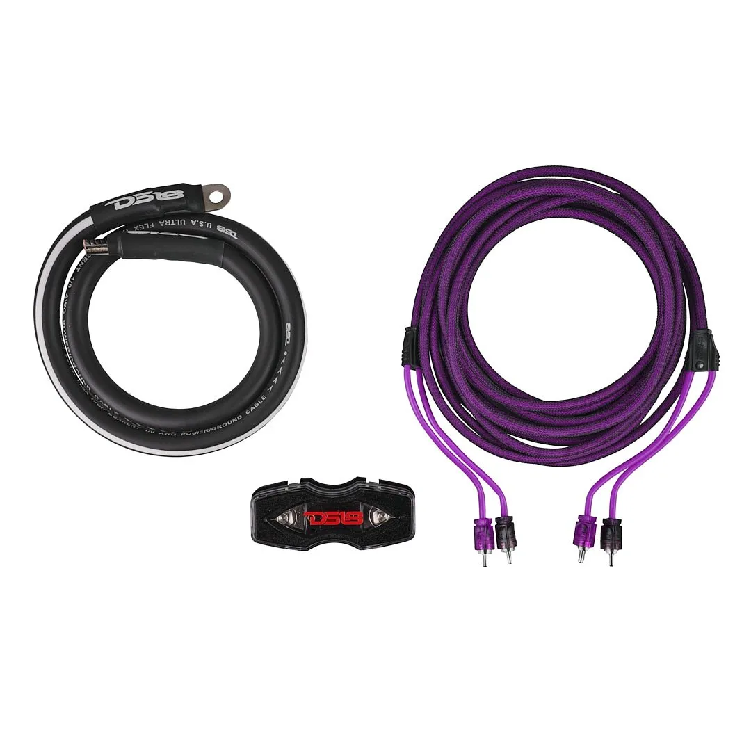 0-GA Amplifier Installation Wiring Kit - Purple product image