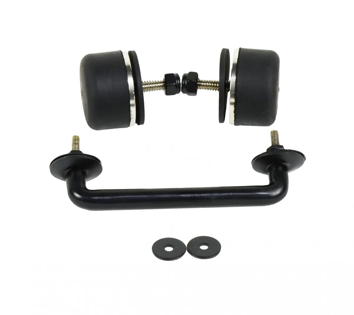 Jeep TJ/JK Windshield Tie Down Kit 97-14 Wrangler TJ/JK Powdercoat Black Kentrol product image