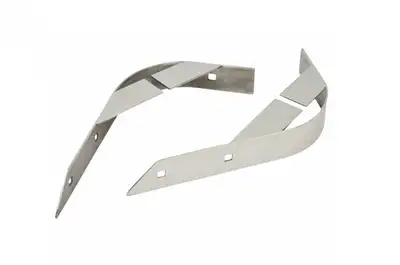 Kentrol Jeep CJ Rear Body Guard Pair 55-86 CJ Polished Silver Kentrol