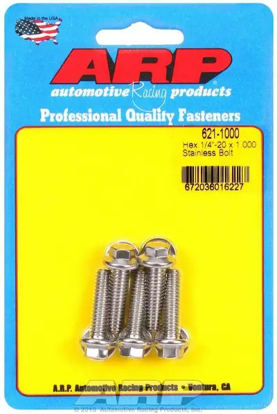 ARP Auto Racing S/S Bolt Kit - 6pt. (5) 1/4-20 x 1.000