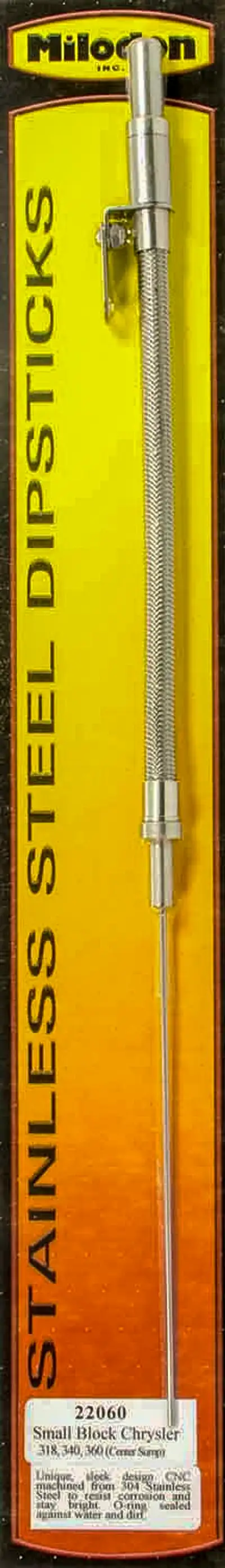 Milodon Dipstick Chry sb Ctr Sump pa